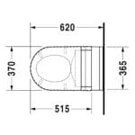 Duravit: Starck 3: Sensowash: WC Pan,Wall Hung,White #222609