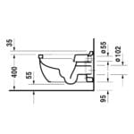 Duravit: Starck 3: Sensowash: WC Pan,Wall Hung,White #222609