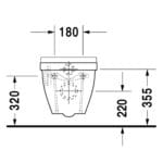 Duravit: Starck 3: Sensowash: WC Pan,Wall Hung,White #222609