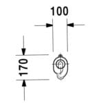 Duravit: Urinal Siphon, Horizontal Outlet