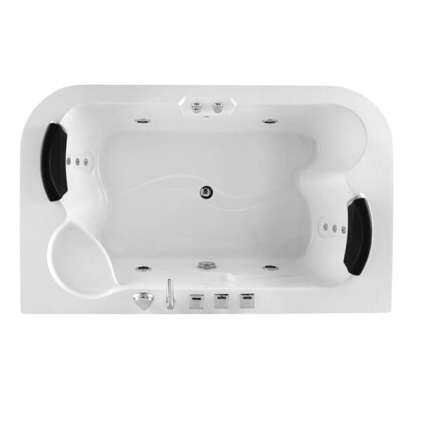 Massage BathTub: (180.0x109.0x67.0)cm, White