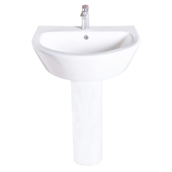 Arco: Washbasin Center Tap Hole, White