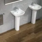 Elodie: Washbasin: (45x38)cm, White