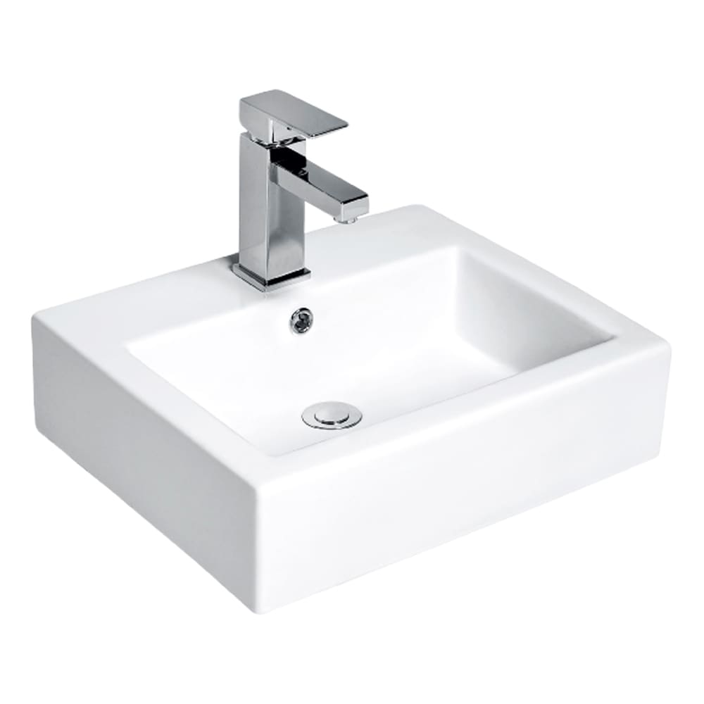 Nova: Counter Top Basin : (50)cm, 1Tap Hole, White