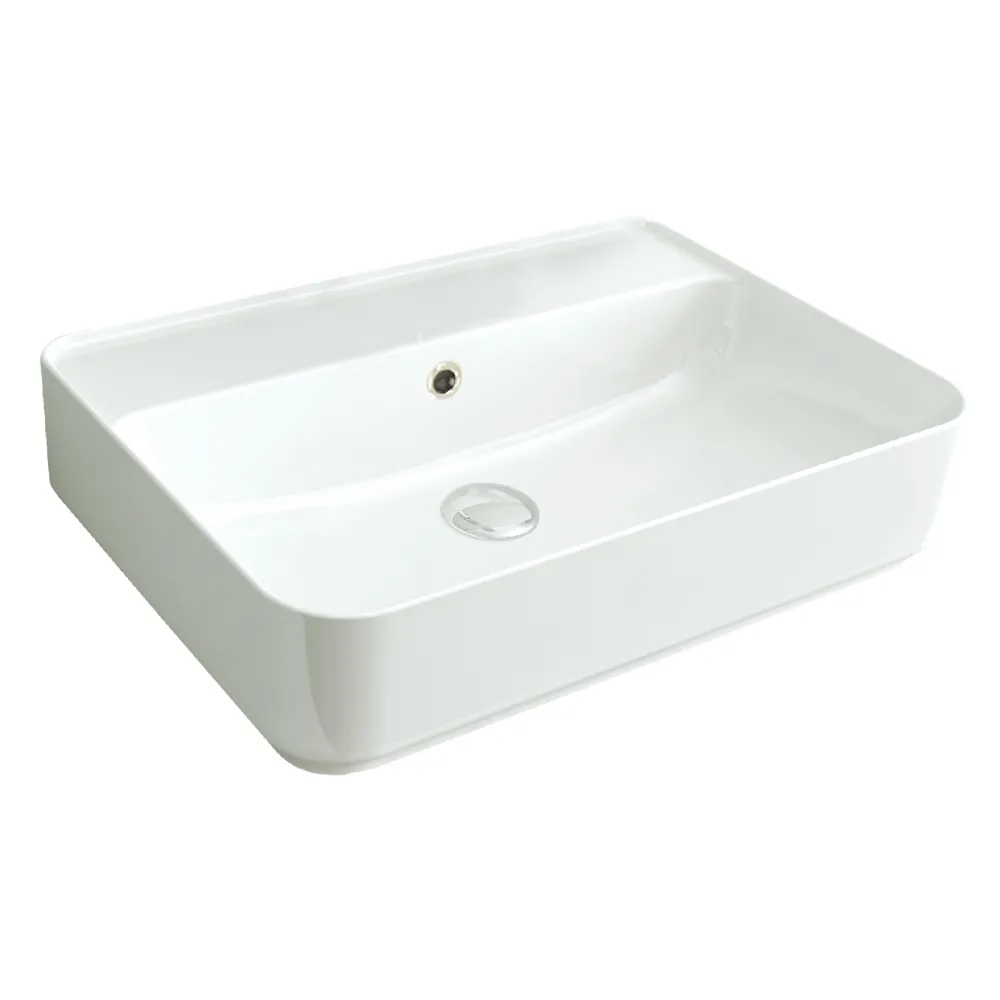 Counter Top Basin, 60cm: White