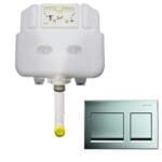 Geberit: Actuator Plate, Alpha 15: Bright Chrome Plated