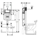 Concealed Cistern for Back to Wall WC