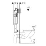 Concealed Cistern for Back to Wall WC