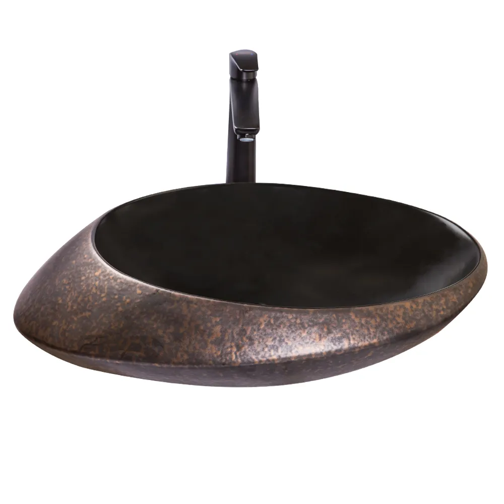Art-Deco: Washbasin With Waste; (60x40x15)cm