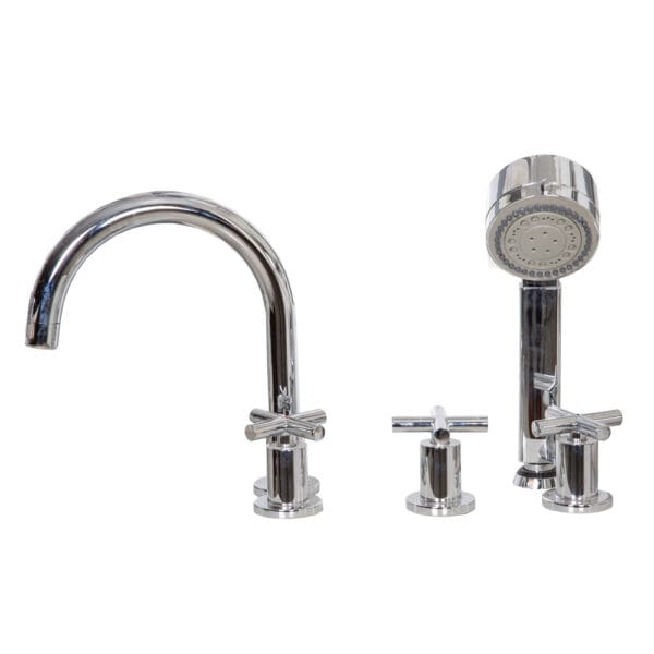 Tapis Crosshead: Pull Out Bath Mixer, Chrome Plated