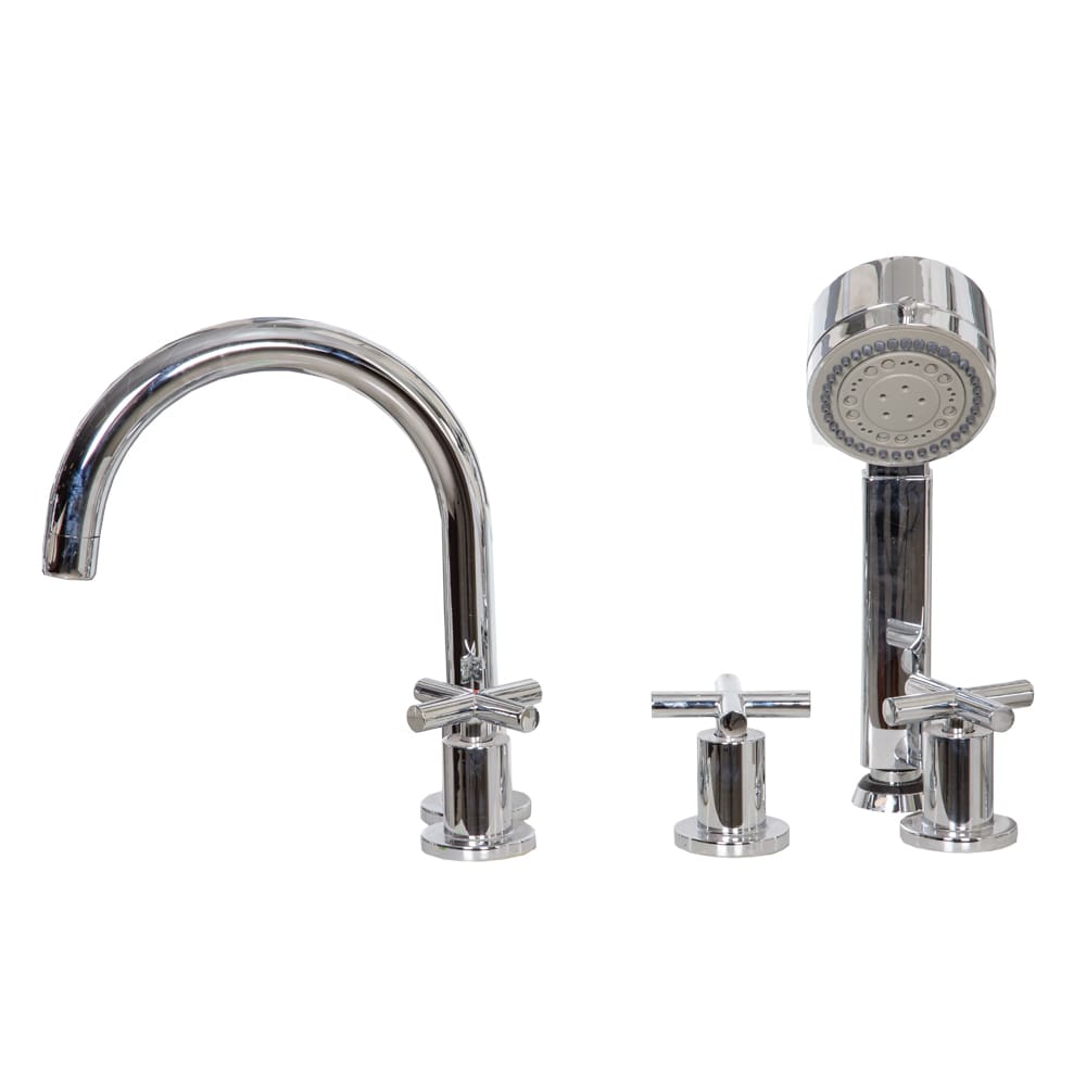 Tapis Crosshead: Pull Out Bath Mixer, Chrome Plated