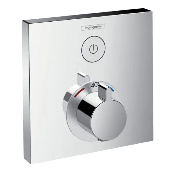 Hansgrohe Shower Select: Finish Set For Concealed Thermostatic Mixer 1 Outlet, Chrome Plated