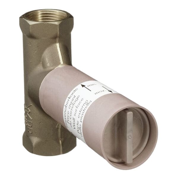 Hansgrohe: Shut Off Valve, Concealed body, Ceramic 40L/m : Chrome Plated