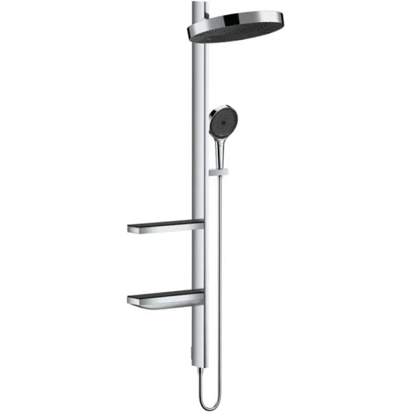 Rainfinity 360: 1-Jet Shower Pipe, Chrome Plated