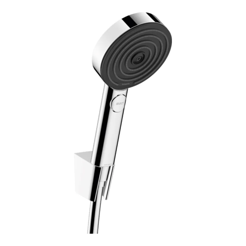 Pulsify: Porter Set 105: 3-Jet Shower Kit + Hose 125cm, Chrome Plated