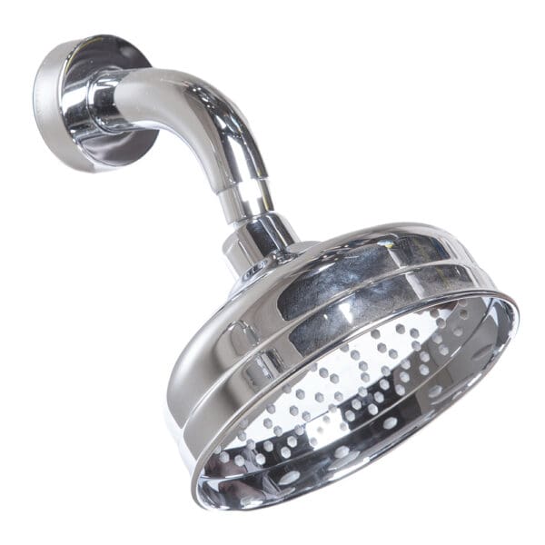 Tapis: Shower Head + Arm, Chrome Plated