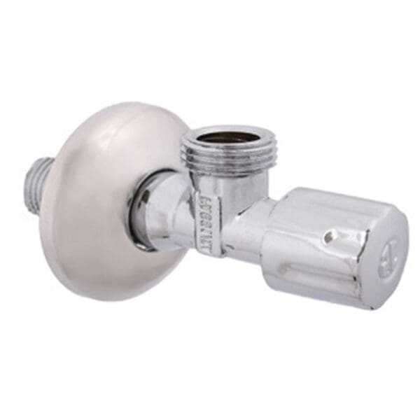 Schlosser: Angle Valve with Extension; (1/2 x 1/2)inch, Chrome Plated