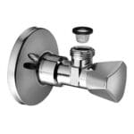 Angle Valve with Screw Connection: Comfort Filter, 1/2x3/8", Chrome Plated