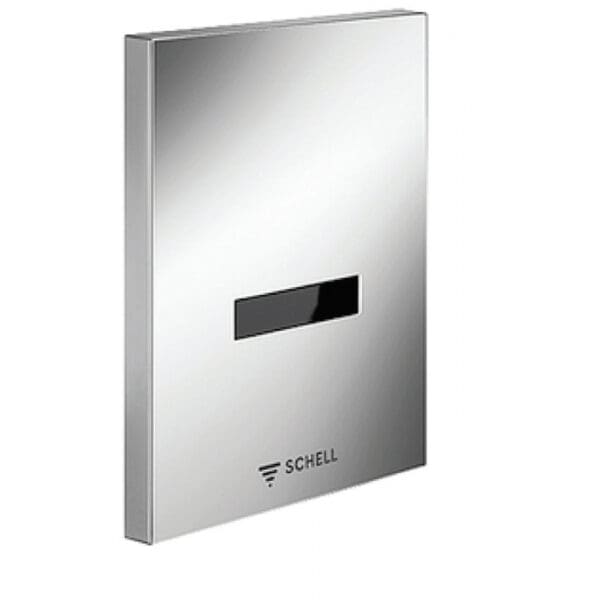 Urinal Flush Control, 240V; Mains Operated, Chrome Plated