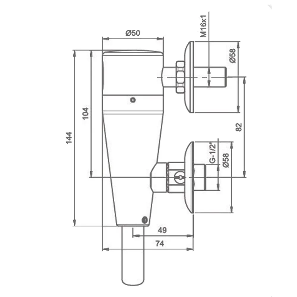 Stern Free E: Electronic Urinal Flush Valve