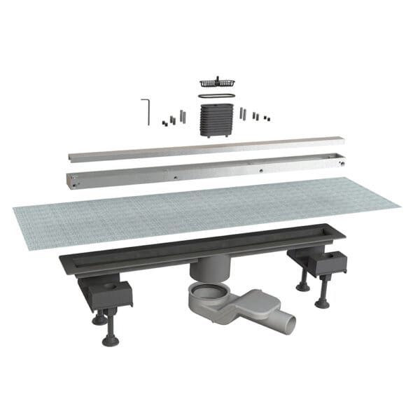 Canalissima Central Floor Drain With Frame And Insert; 100cm