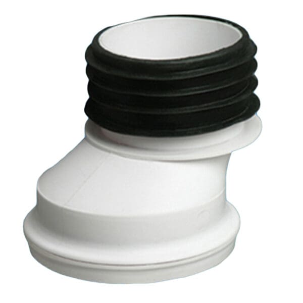 WC Connector; 4inch PVC, Offset
