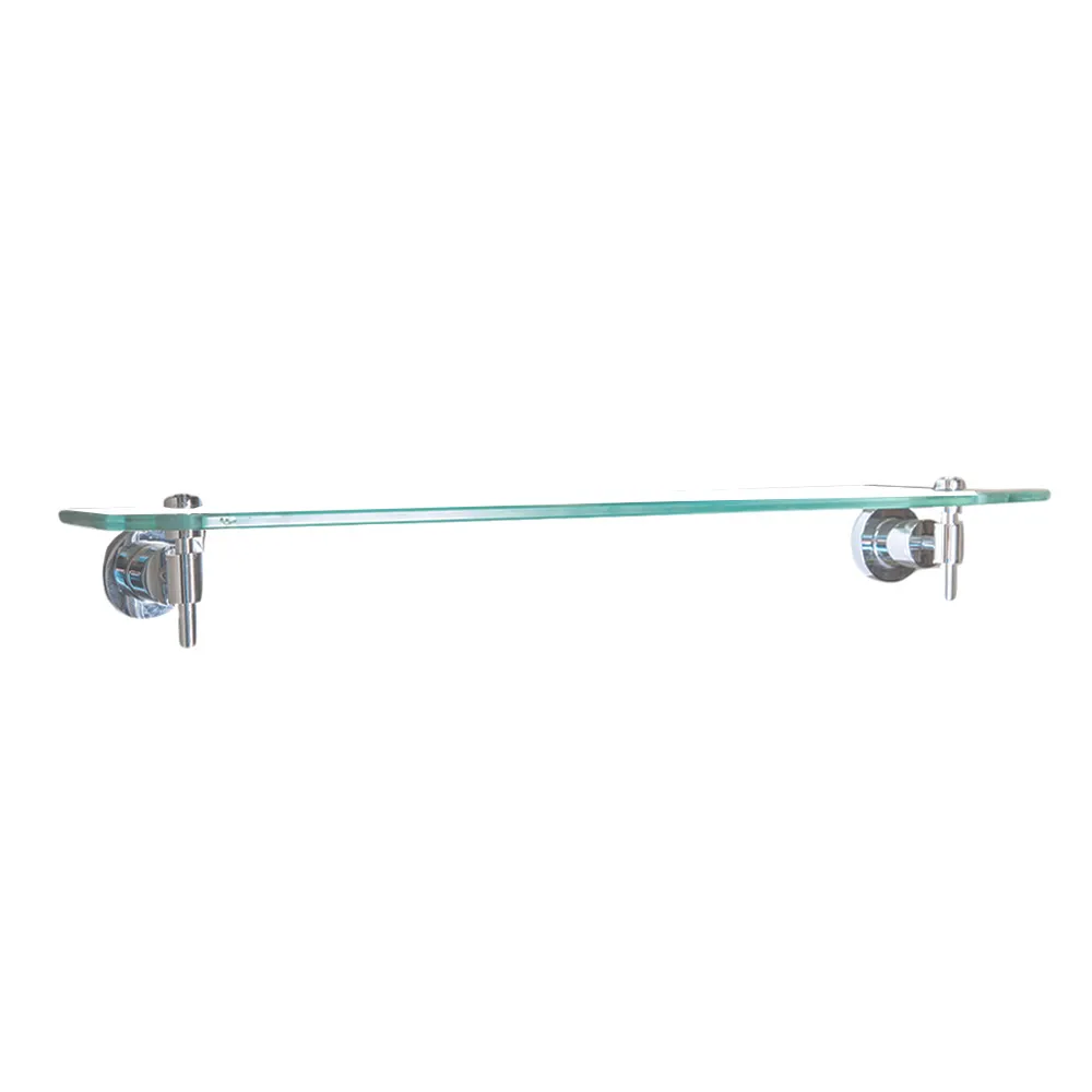 Bathroom Shelf : Glass, Chrome Plated