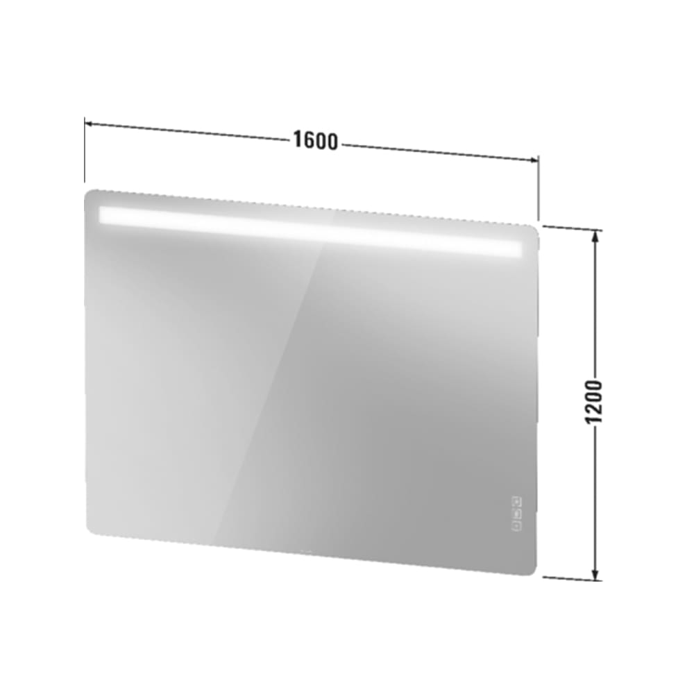 Luv: Mirror With Lighting; 160cm