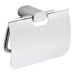 Toilet Paper Holder With Cover, Chrome Plated