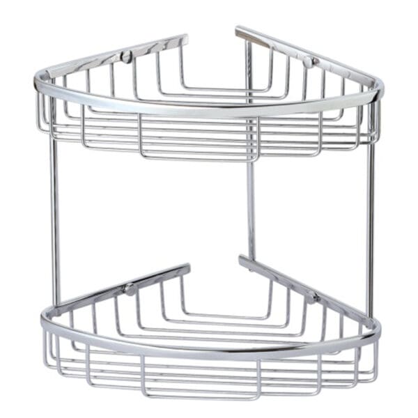 Dali: Corner Soap Basket Double, Chrome Plated