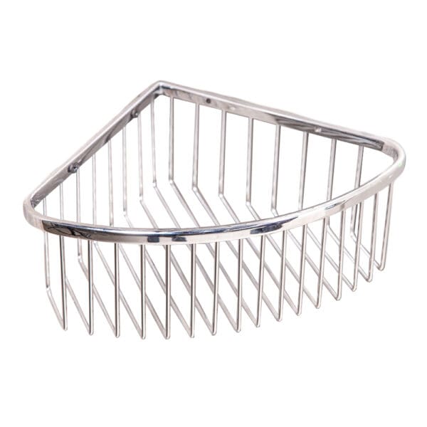 Soap Basket, Corner : Chrome Plated