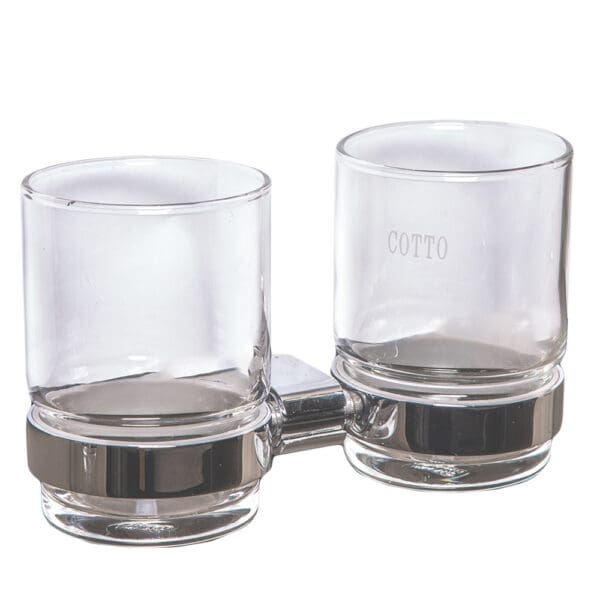 Dali: Tumbler Holder with Glass, Chrome Plated