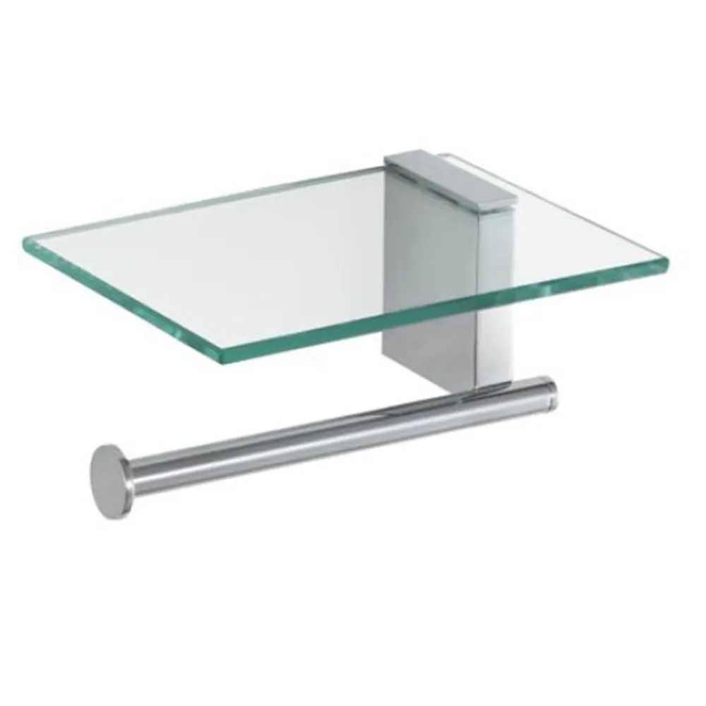 Dali: Toilet Roll Holder With Glass, Chrome Plated