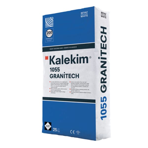 Kalekim Tile Adhesive: 1055 Granitech White: 25kg