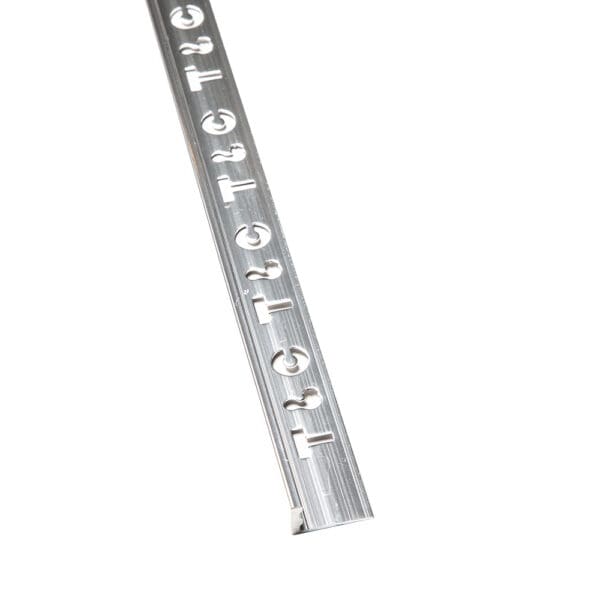 Sang Yi: Aluminium L-Shaped Tile Edge: Silver Polished, 2.4mx21mm(W) x 10mm(H)