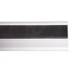 Aluminium/Rubber Step Profile Trim; (240x3.3(W)x5.5( H))cm, Silver Matt