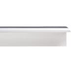 Aluminium/Rubber Step Profile Trim; (240x3.3(W)x5.5( H))cm, Silver Matt