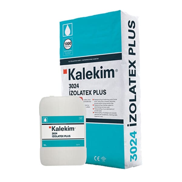 Kalekim: Izolatex Plus 3024 Waterproofing Mortar 20kg +Solvent 10L