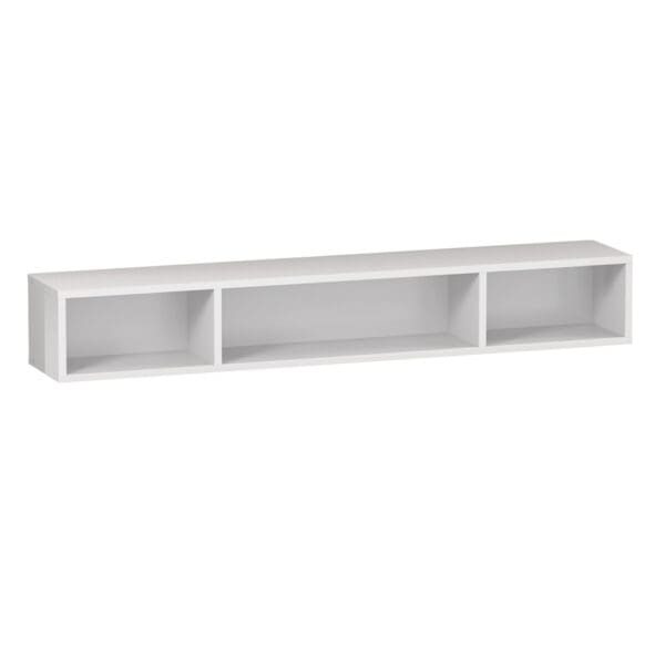 Duravit: L-Cube: Shelf: 3 Compartments; (12x80x14)cm, High Gloss White