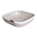 Saan Bread Basket- Small, Grey/Cream