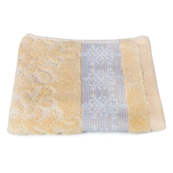 Flake Face Towel: (33x33)cm, Beige