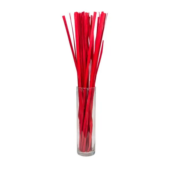Decoration: Wood Stick; 1m, Red