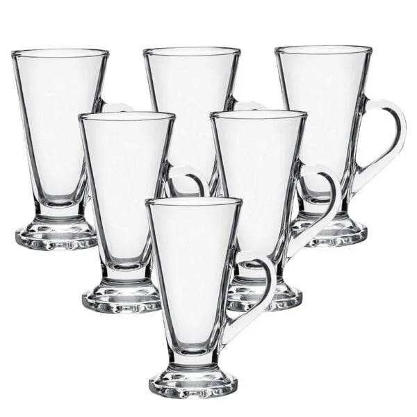 Kenya Irish Coffee:Clear Glass Set: 6pc,230ml
