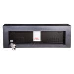 Decorative Fire Place + Heater: (180x32x60)cm, Matt Dark Grey