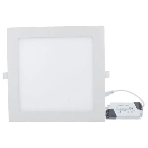 LED Recessed Square Panel Light; 12W 4000K