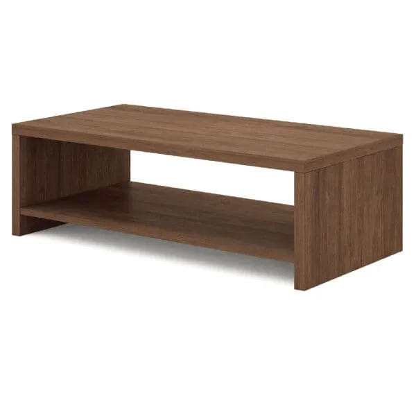 Office Coffee Table; (140x70x45)cm, King Walnut/Kano Grey