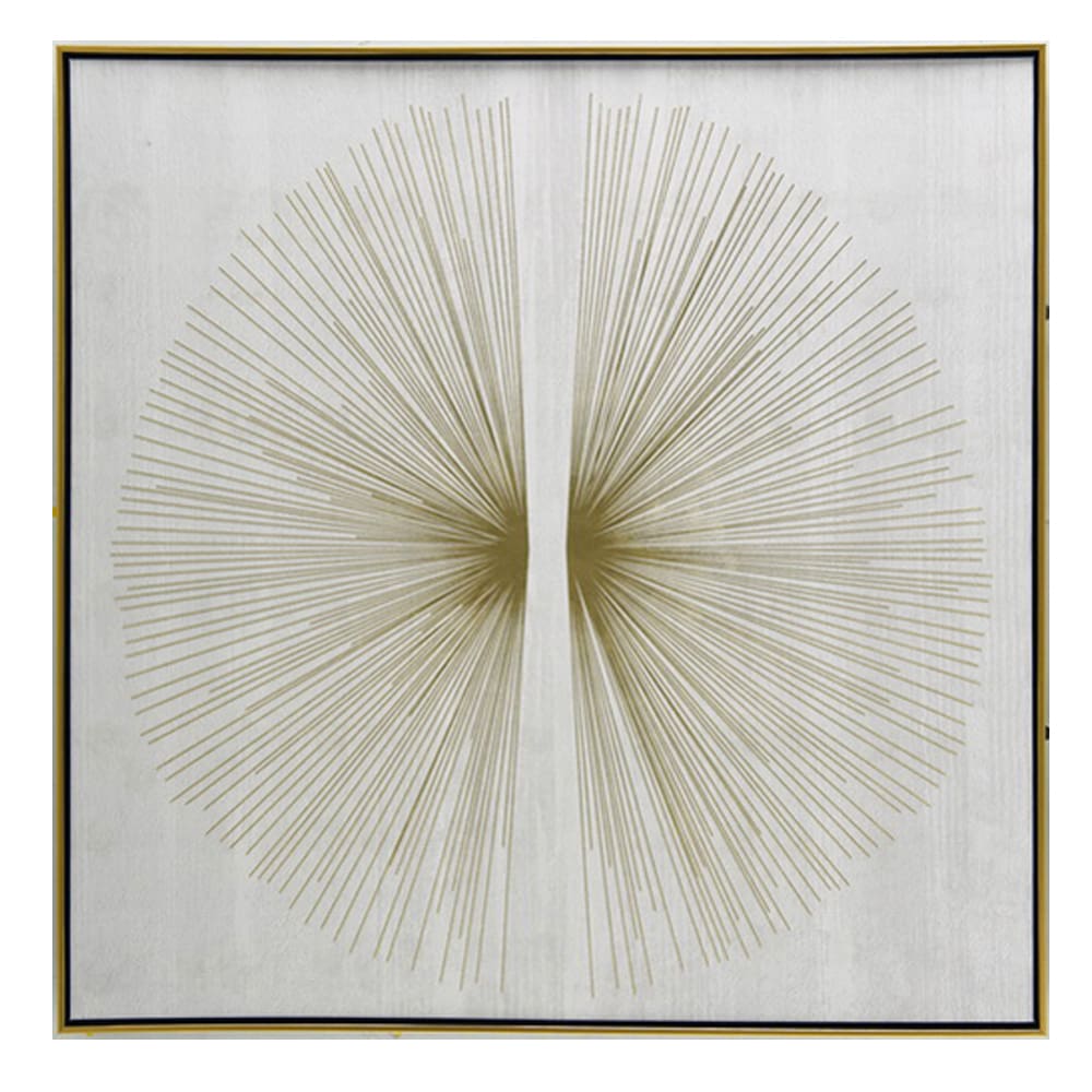 Oil Painting With Frame: (100x100x2.2)cm