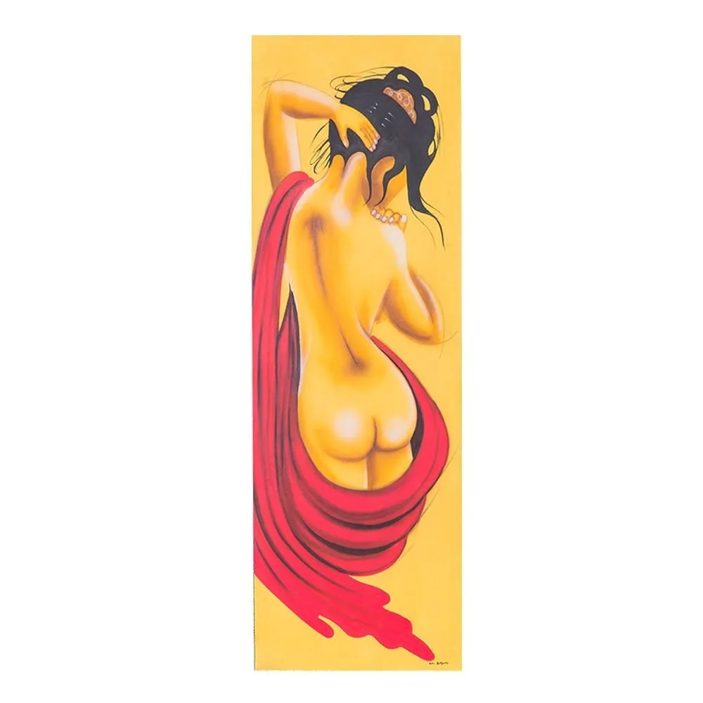 Oil Painting: Gadis MA; (50x150x4)cm