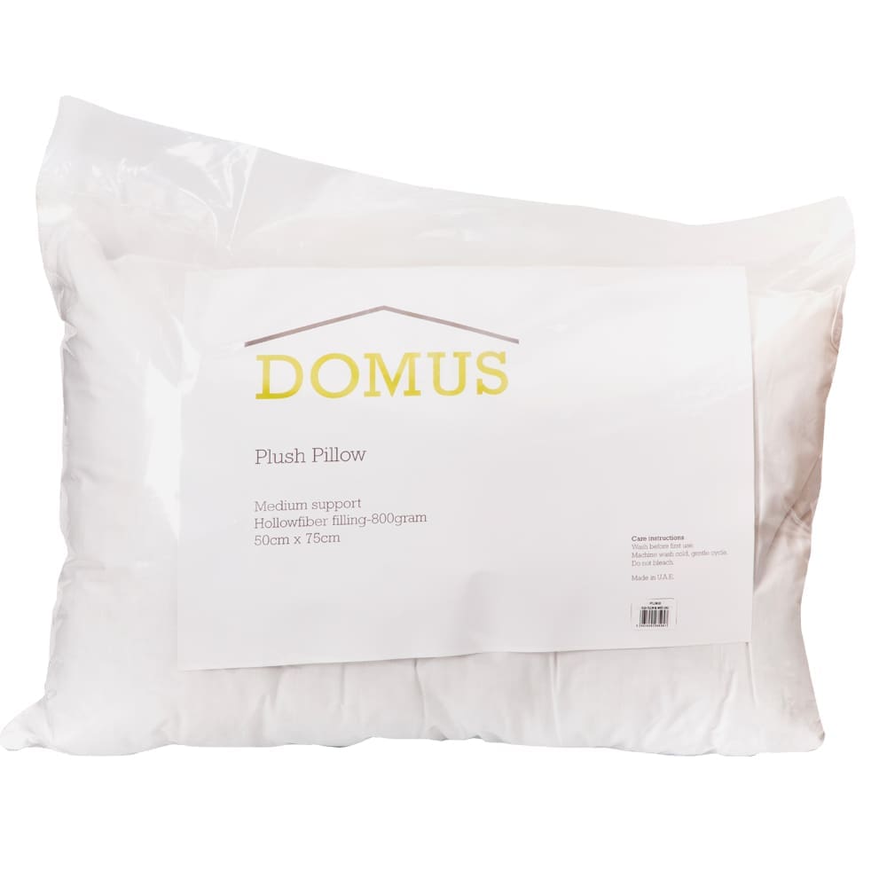 Domus: Plush Pillow With Cord; (50x75)cm, White
