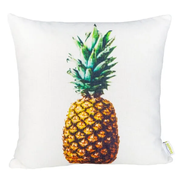 Domus: Pineapple Print Outdoor Pillow; (45x45)cm
